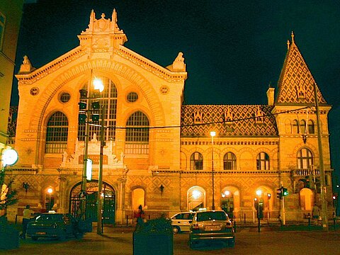 Markthalle in Budapest.