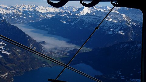 Unter dem Nebel der Brienzersee!