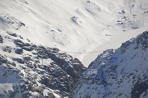 Hängebrücke beim Sustenpass.