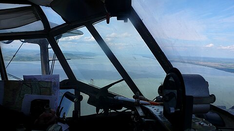 Über dem Balatonsee.