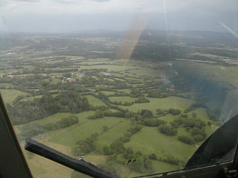 Auf dem Rückflug nach Pontarlier.