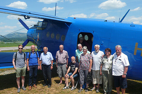 Gruppenfoto vor dem Rückflug.