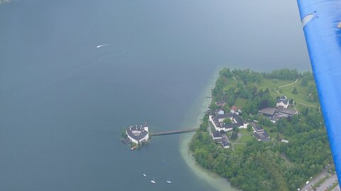 Seeschloss Gmuunden am Traunsee.