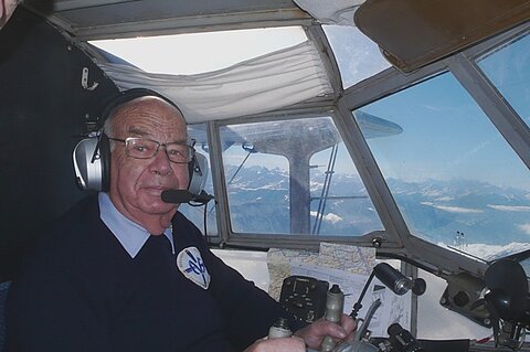 Unser Pilot Hansruedi.