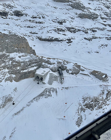 Bergstation Eiger Express.