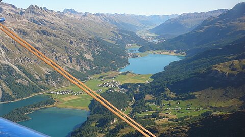 Silser-Silvaplana-, St. Moritzer See.