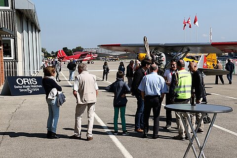 Viele Oldtimer für Passagierflüge sind gekommen.