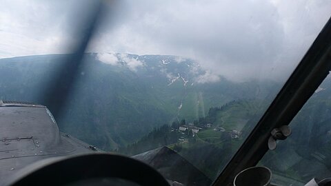 Ein weiterer Postflug Mollis-Mollis. Mittelstation Pitzol