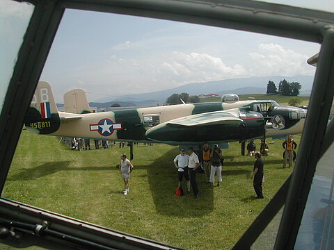 Bomber B-25 aus Sion war auch am RIO.