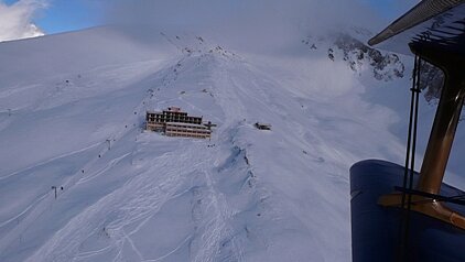 Skigebiet oberhalb Leukerbad.