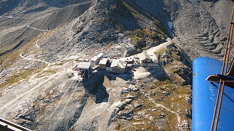 Über der Mittelstation Fuorcla-Sulej welche auf den Piz Corvatsch führt.